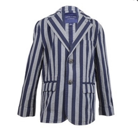 Janie and Jack Other - JANIE & Jack | Cotton Stripe Sport Coat Blazer